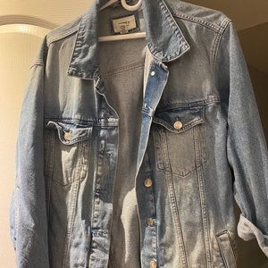 Oversized Forever 21 vintage jean jacket